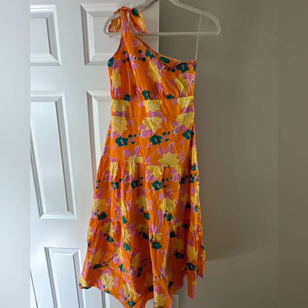 Petal & Pup Kiari One Shoulder Dress - Orange